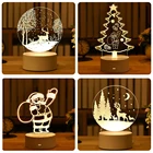 Детский ночсветильник, 3D игрушки, рождественские товары светильник вой проектор, печать, украшение для спальни, светильник