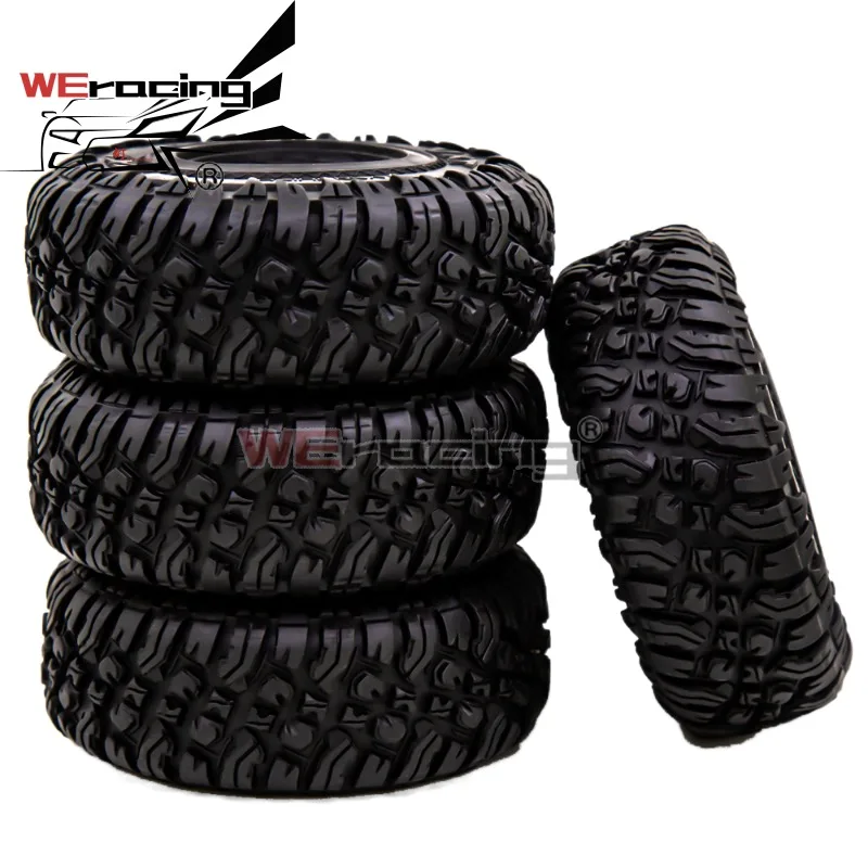 

4PCS 120MM 1.9\" Rubber Rocks Tyres / Wheel Tires for 1:10 RC Rock Crawler Axial SCX10 Canyon Trail 105Rims TRX4 TRX6 #8174