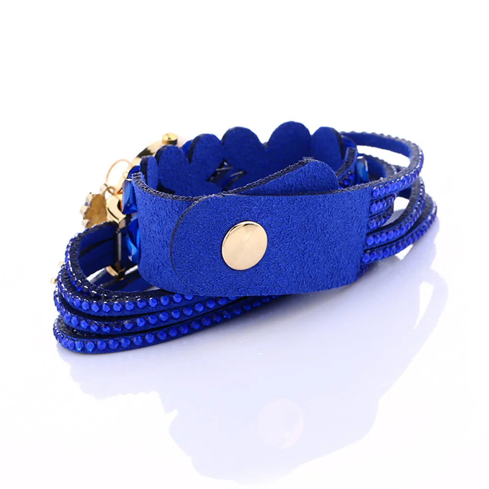 

Fashion Chimes Diamond Leather Bracelet Lady Womans Wrist Watch Wristwatch Ladies Bracelet Luxury Watch Relogio Femenino #2