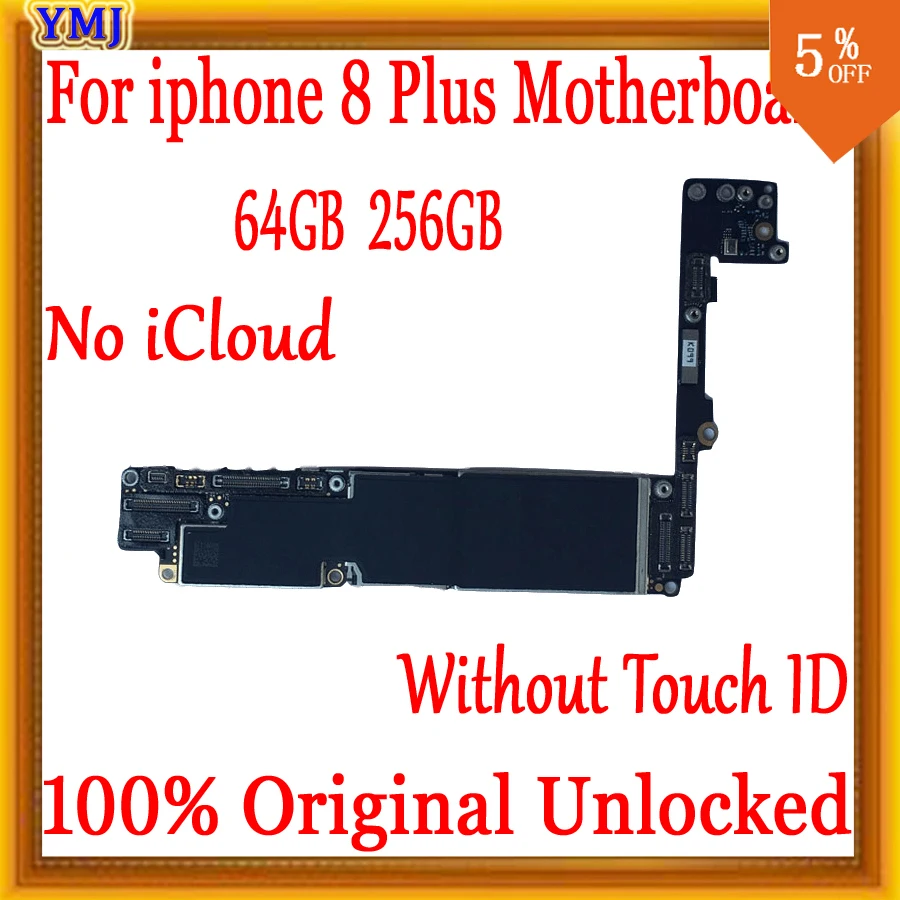

Заводская Разблокировка для iphone 8 Plus материнская плата с/без Touch ID, для iphone 8 P 8 Plus материнская плата, логическая плата, бесплатный iCloud