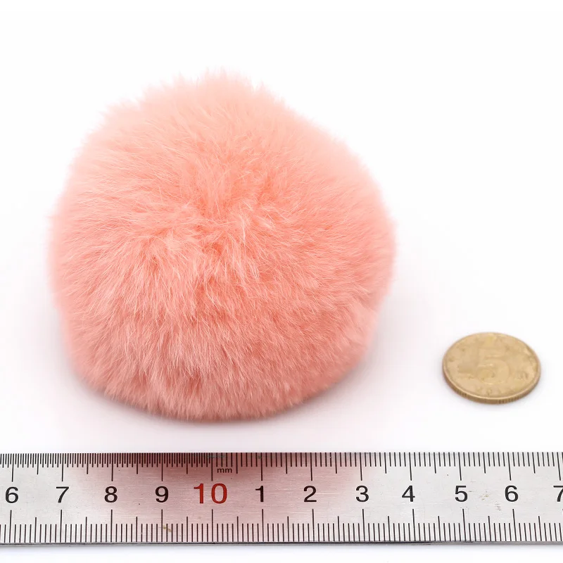 1 шт. новогодний брелок для ключей кольцо в сумку 8 см помпон виде шара из