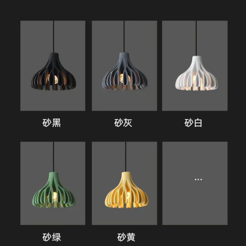 저렴한 현대 수 지 Led 펜 던 트 조명 매달려 Makaron 북유럽 펜 던 트 램프 홈 빛 실내 장식 드롭 빛 레스토랑 바