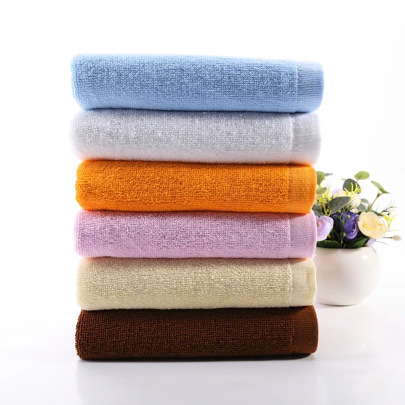 

2021 new high quality face towel solid color towel