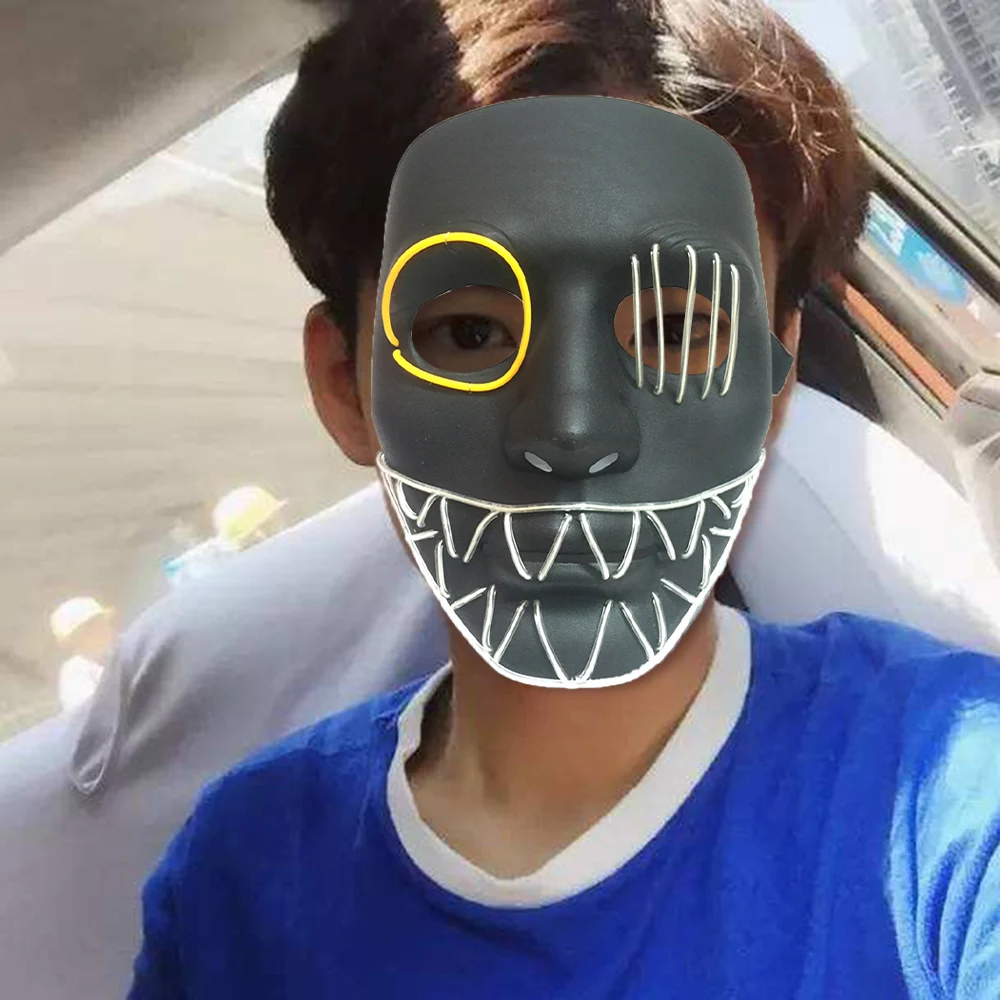 Светодиодный светильник на Хэллоуин Вечерние Маски с кисточками и