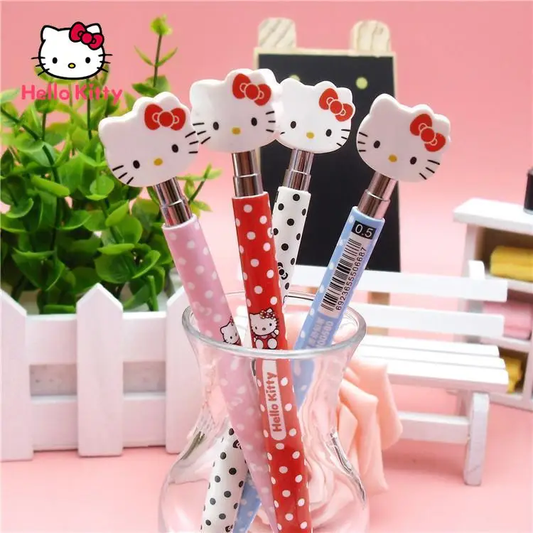 

Hello Kitty Press The Pencil Cute Cartoon Hello Kitty 0.7 Automatic Pen