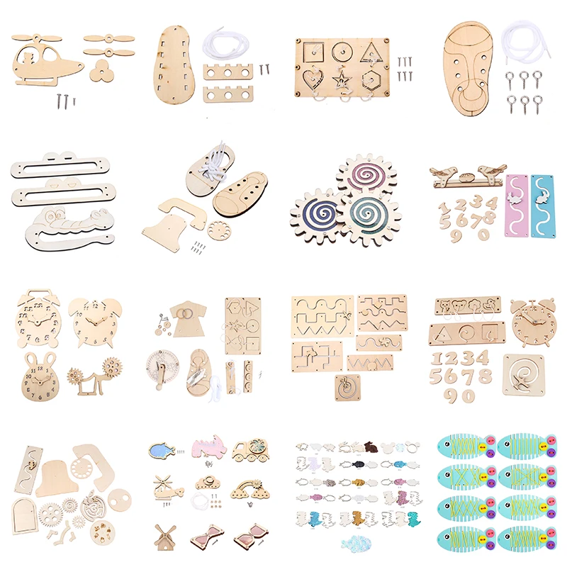 frog zipper animal graphic pairing clock gear cement tank truck model phone busy board accessories montessori sensory activity free global shipping