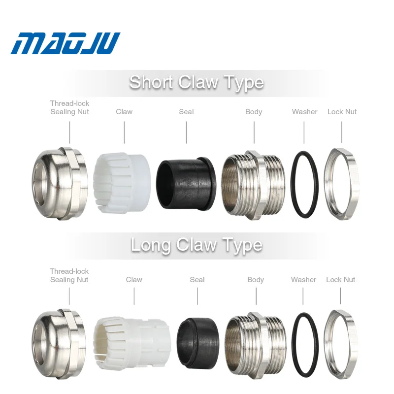 

Waterproof Metal Cable Gland Brass Nickel Coated IP68 For Wire Fixation Connector Strain Relief Cord Grip M12 M20 Cable Gland