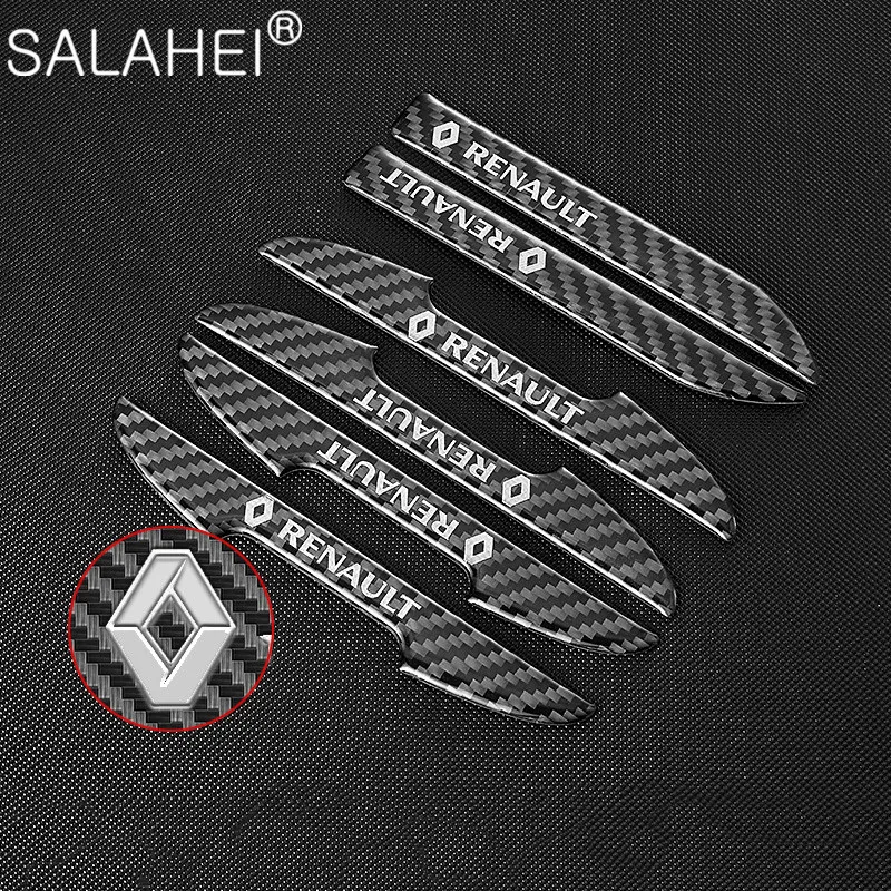 

Car Door Anti-collision Strip bumper Carbon Fiber Stickers Scratch Protect For Renault Kaptur Koleos Megane Sandero Clio Kadjar