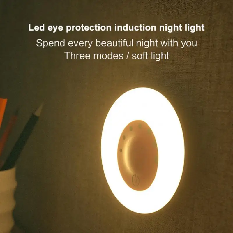 

New Sensitive Night Light LED Eye Protection Bedside Atmosphere Light Intelligent Touch Lamp Induction Night Light Energy Saving