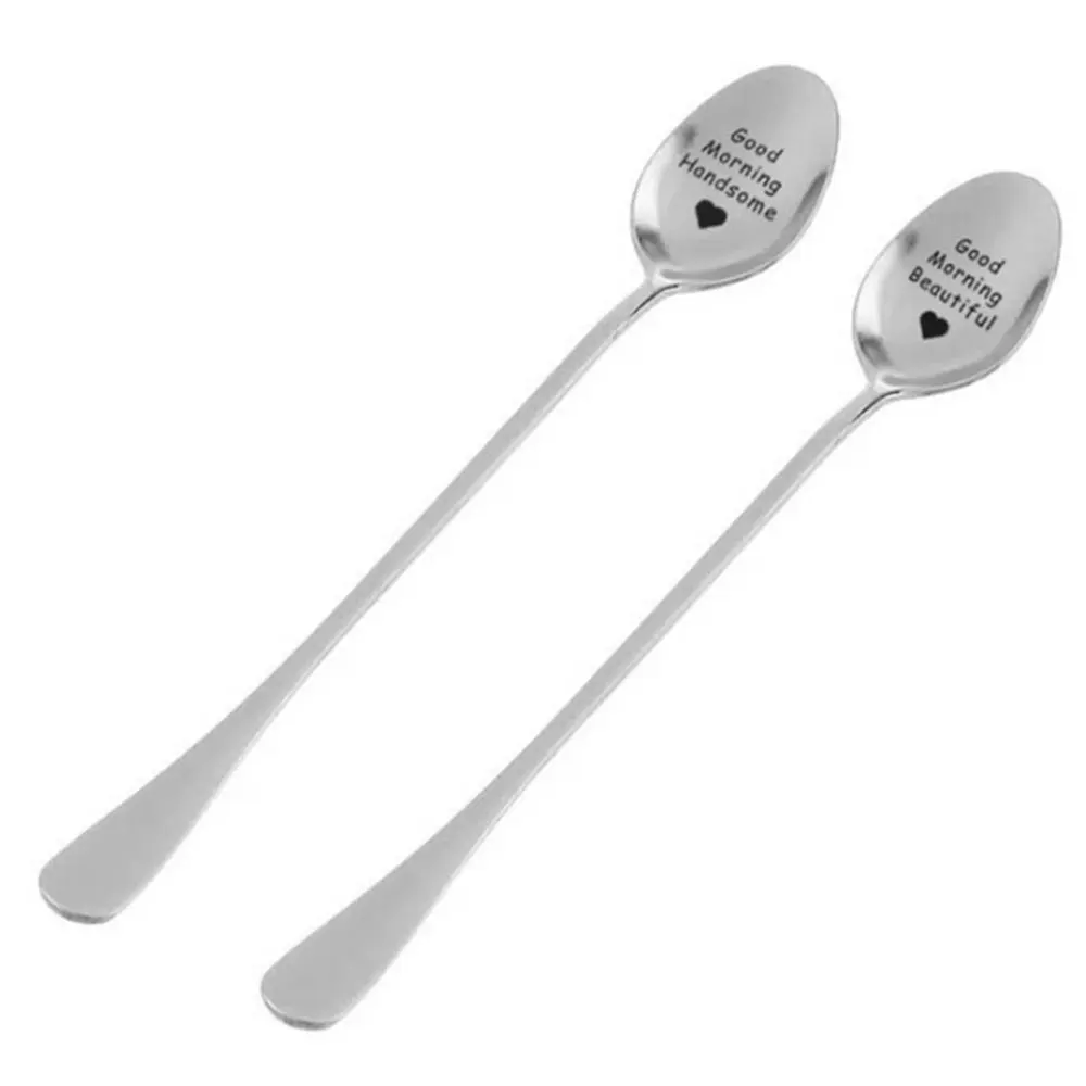 Чайная ложка из нержавеющей стали День Святого Валентина ложки для кофе хорошее