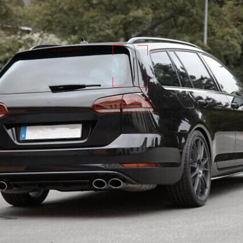 Заднее крыло автомобиля боковые Стикеры для спойлера Накладка Volkswagen VW Golf MK 7