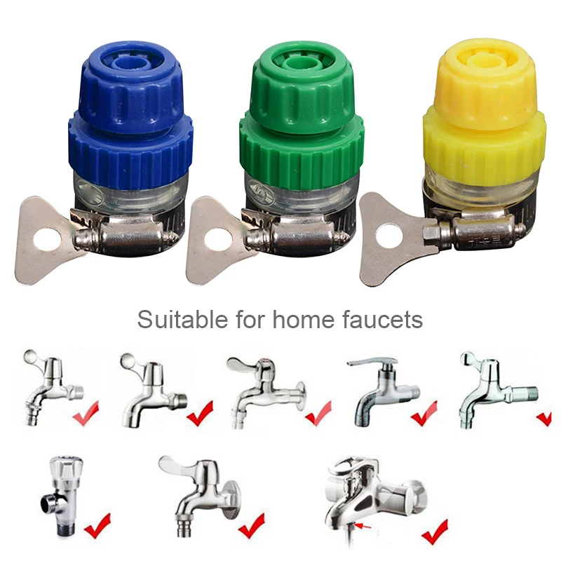 

3 шт. Универсальный водопроводной воды шланг трубы разъем Садовые принадлежности место для быстрого наконечник-переходник для приготовлен...