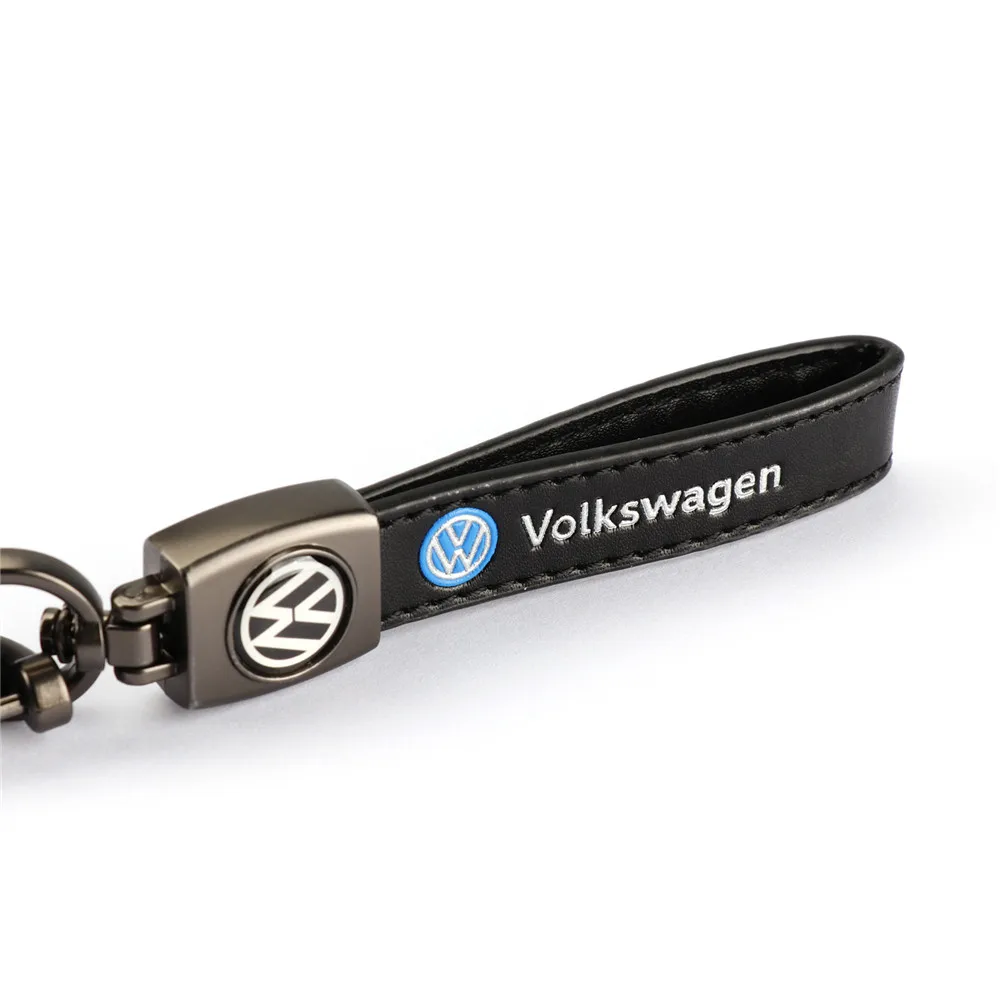 Кожаный брелок для ключей с логотипом VW Volkswagen Golf Polo Passat Tiguan Jetta Touran | Автомобили и