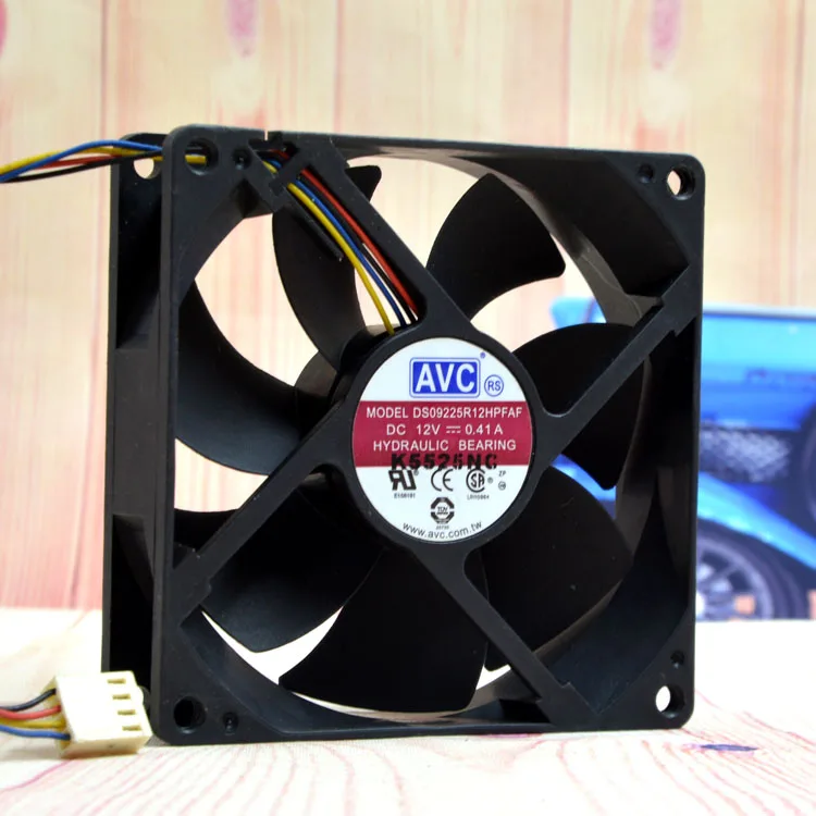 AVC DS09225R12HPFAF 9025 9 см 12В 0.41A 4-проводной вентилятор охлаждения процессора