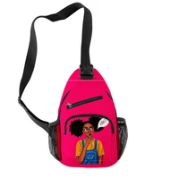 afro girl mini bag coin purse bags african school bag set for kids stylish elementary children american backpacks