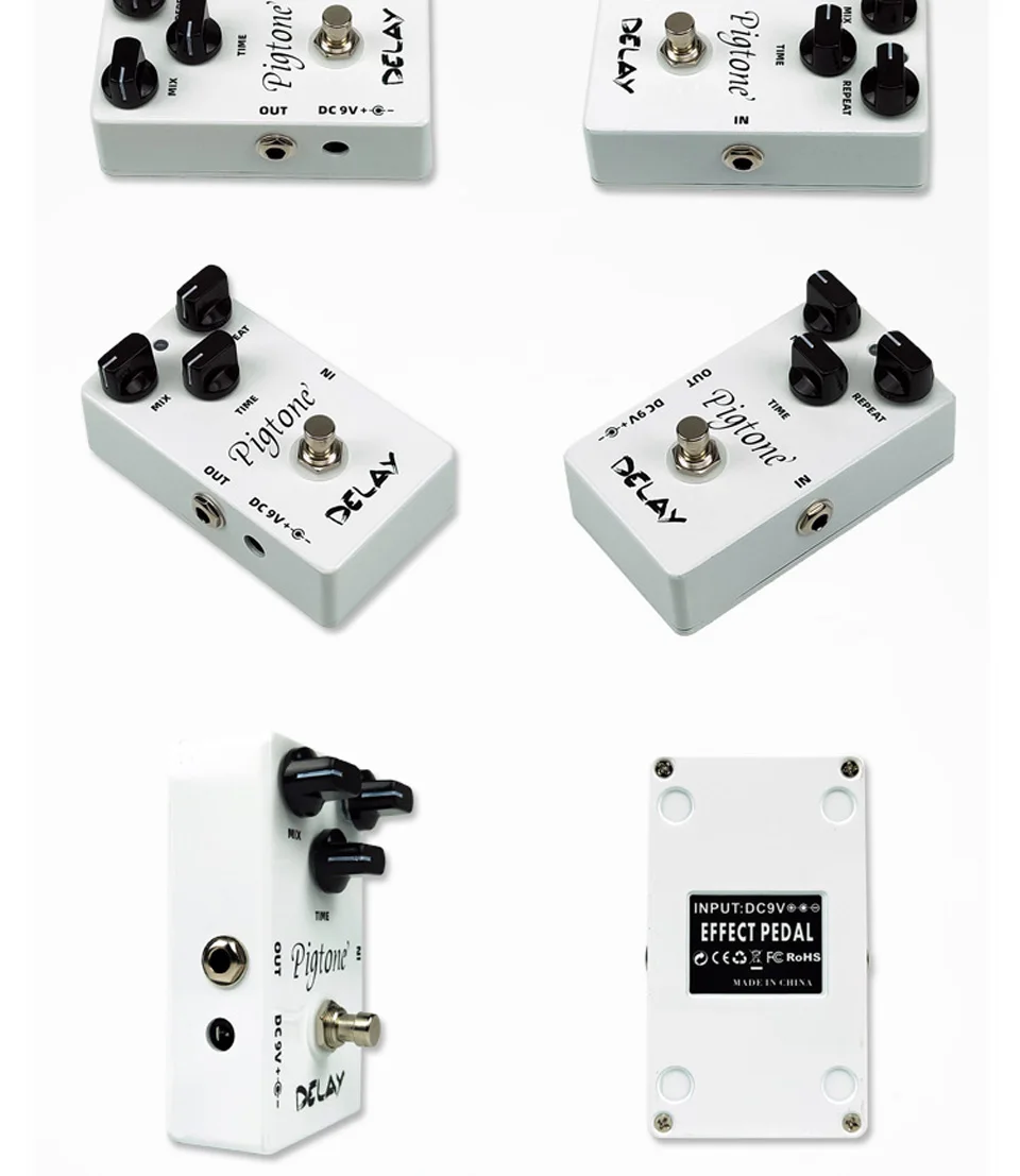 Pigtone PP-07 гитарные педали с эффектом Delay Акустическая Электрогитара аксессуары эффекты Педали реальные bypas