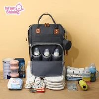 infant shining baby diaper bags stroller pocket mother large capacity travel nappy backpacks nursing lightweight waterproof bag