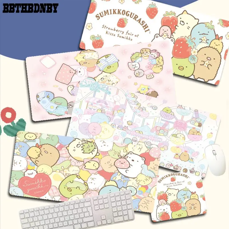 

Cartoon Pink Sumikko Gurashi Keyboards Mat Gaming Mousepad Desk Mat Size For Deak Mat For Overwatch/cs Go/world Of Warcraft