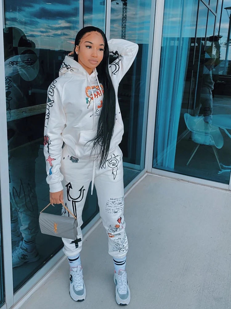 Женский осенне зимний комплект с толстовкой спортивные костюмы для женщин