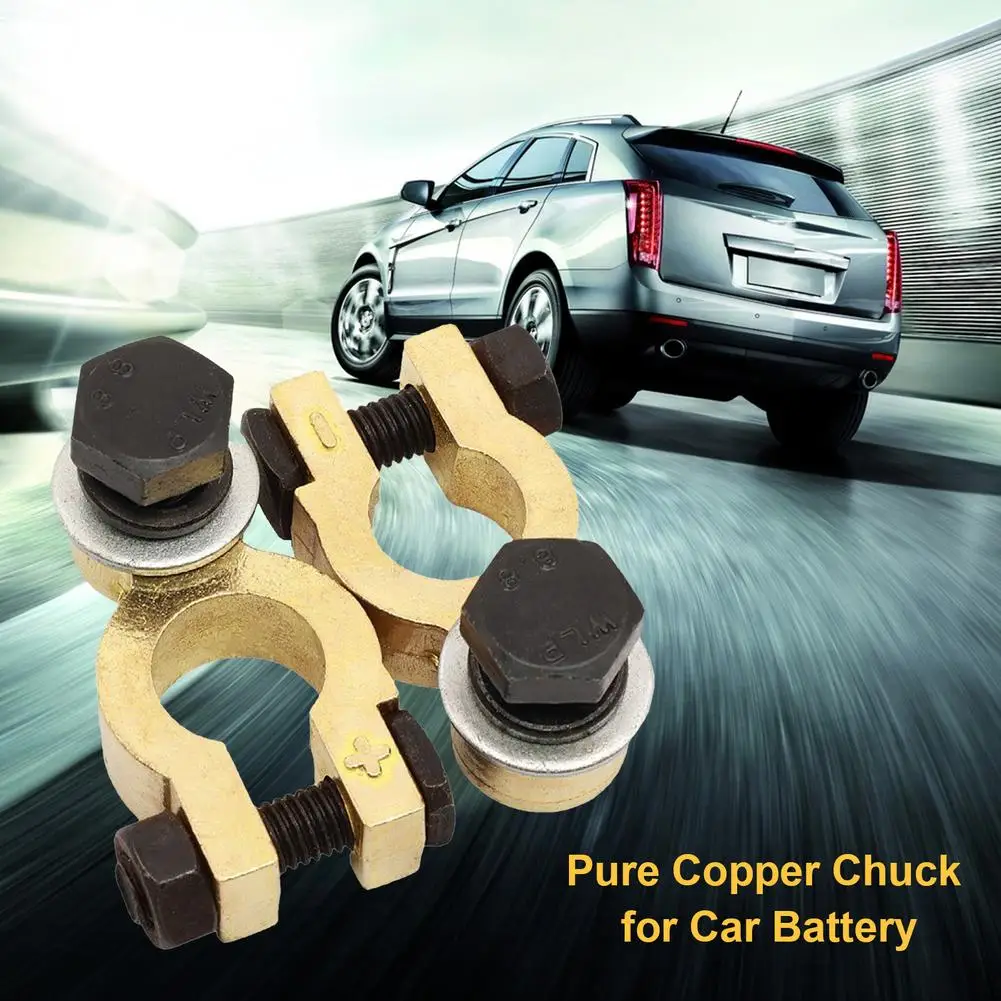 

Universal Car Battery Pure Copper Chuck Corrosion Resistance Clamp Clip M8/M10 Car Replacement Accessories For Car Truck Bus