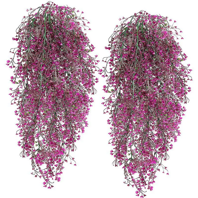 Свисающие растения искусственные лоза поддельные висит с узором в виде плюща