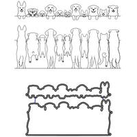 azsg various cute dogs cutting dies clear stamps for diy scrapbooking decorative card making crafts fun decoration supplies