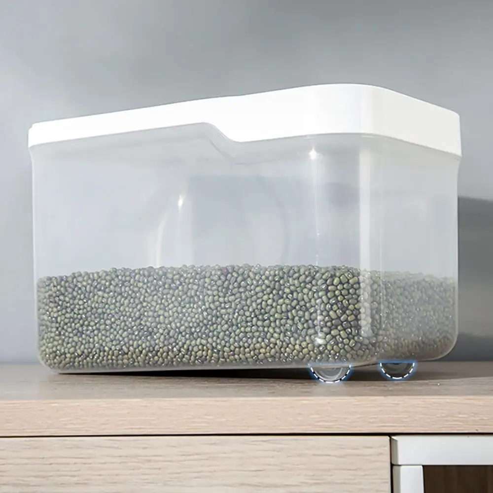 Кухонное ведро для риса 5 кг бытовой влагостойкий герметичный цилиндр с шкивом