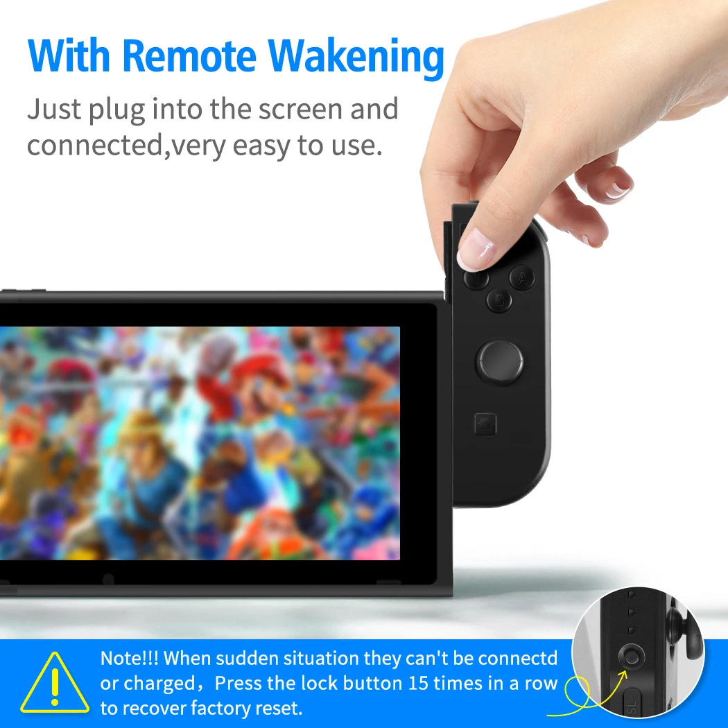 for Switch Controllers Accessories Game Joystick With Wrist Strap L/R Wireless Gamepad | Электроника