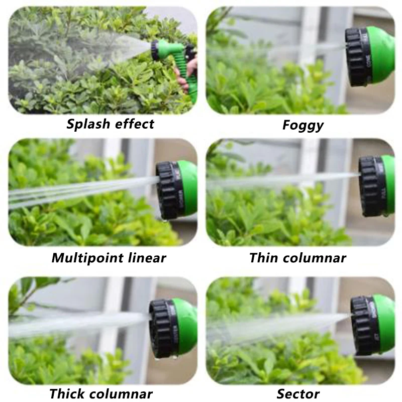 Водяной пистолет для мойки автомобиля 7 режимов выхода воды регулируемый