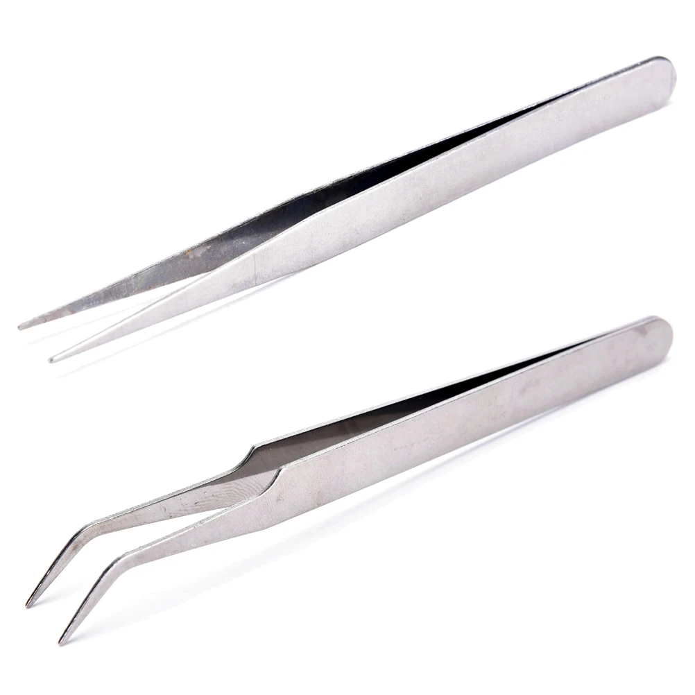 

2pcs Hot Repair Precision Assembly Set Tool Stainless Steel Electronic Tweezers Wholesale