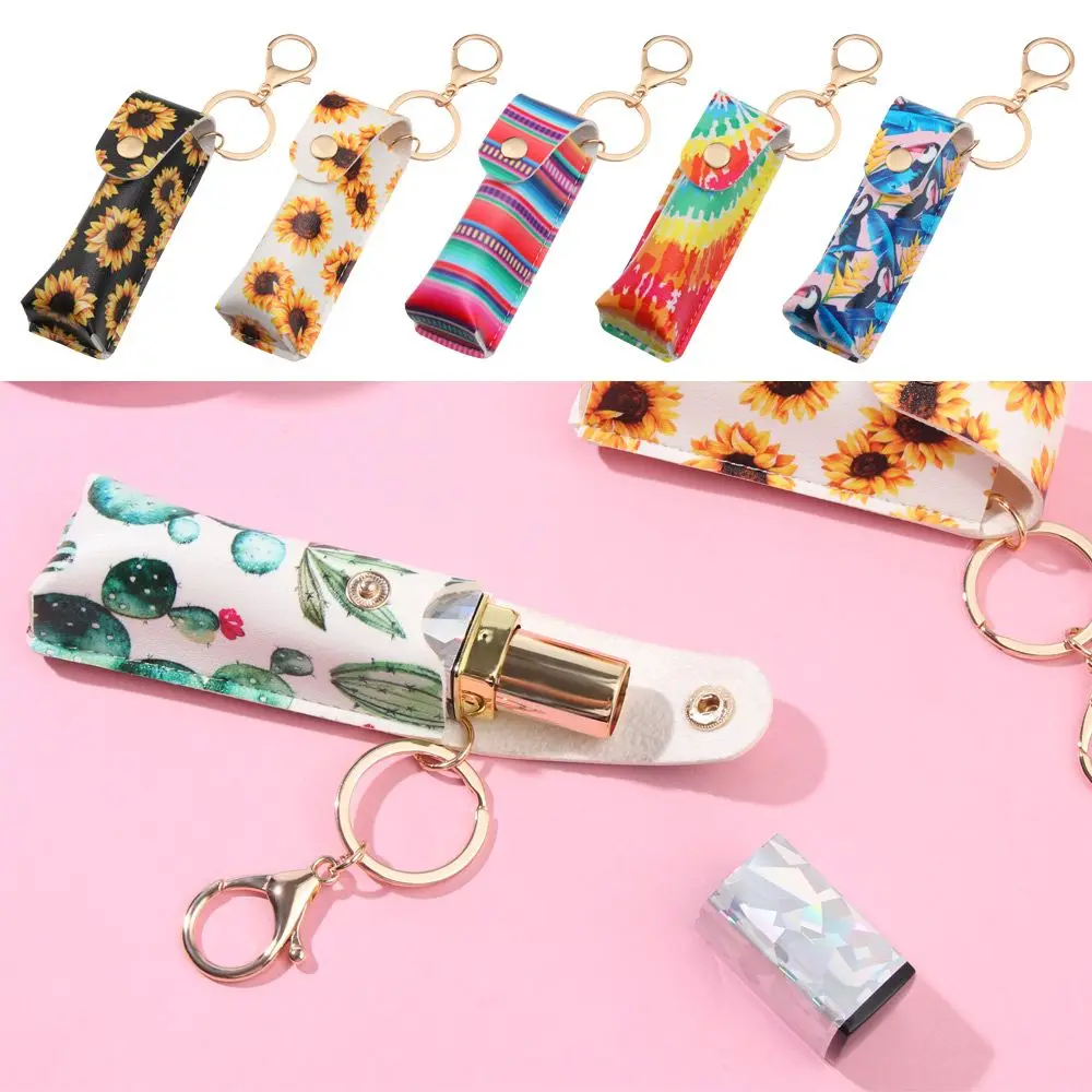 Женский портативный набор помады с пряжкой для ключа держатель чехлы бальзама