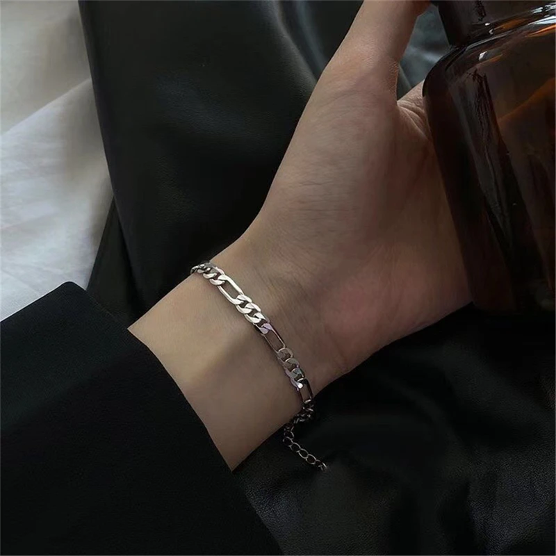

Simple Creative Figaro Bracelet Ins Wind Trend Personality Men and Women Same Style Jewelry Party Accessories Gift