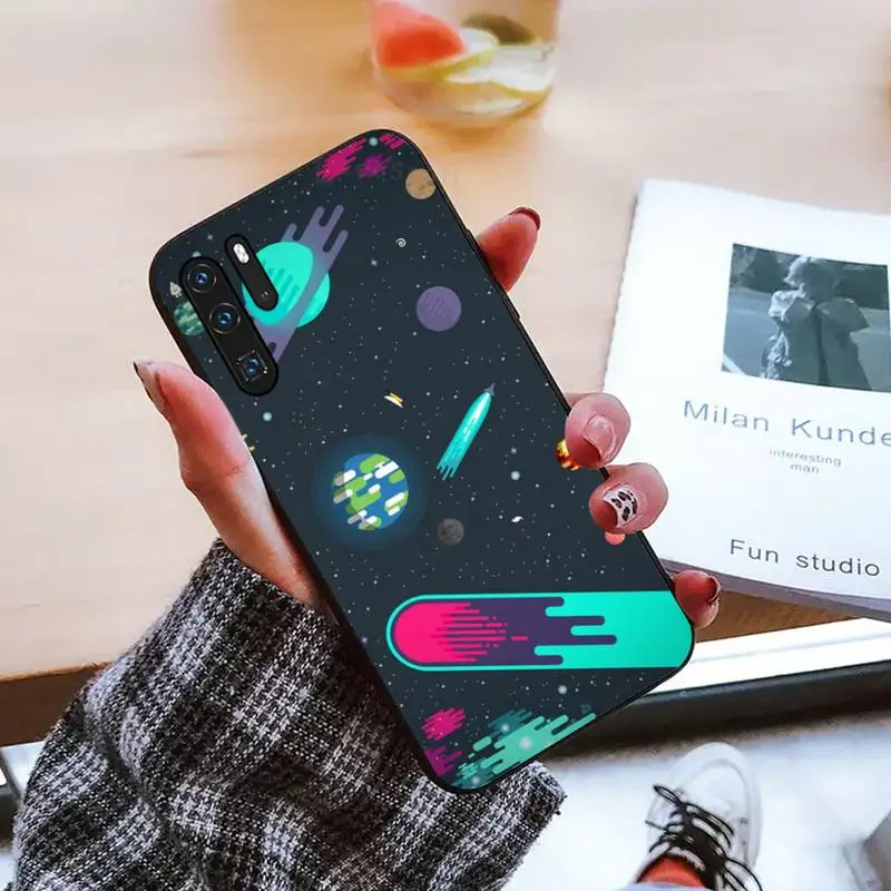 

Cartoon planet Phone Case For Huawei honor Mate mate P 10 9X 10i 20 30 40 y7 pro p smart 2019 lite