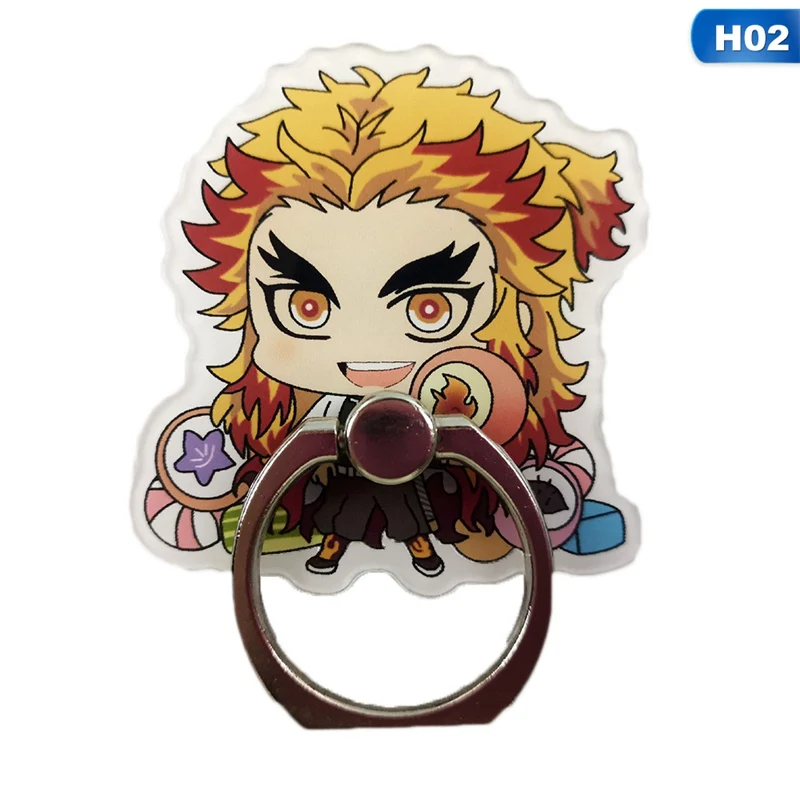 

360Rotation Hand Grip for Phones Anime Demon Slayer Phone Holder Kimetsu no Yaiba Phone stand Cute Fun Acrylic Phone Holder