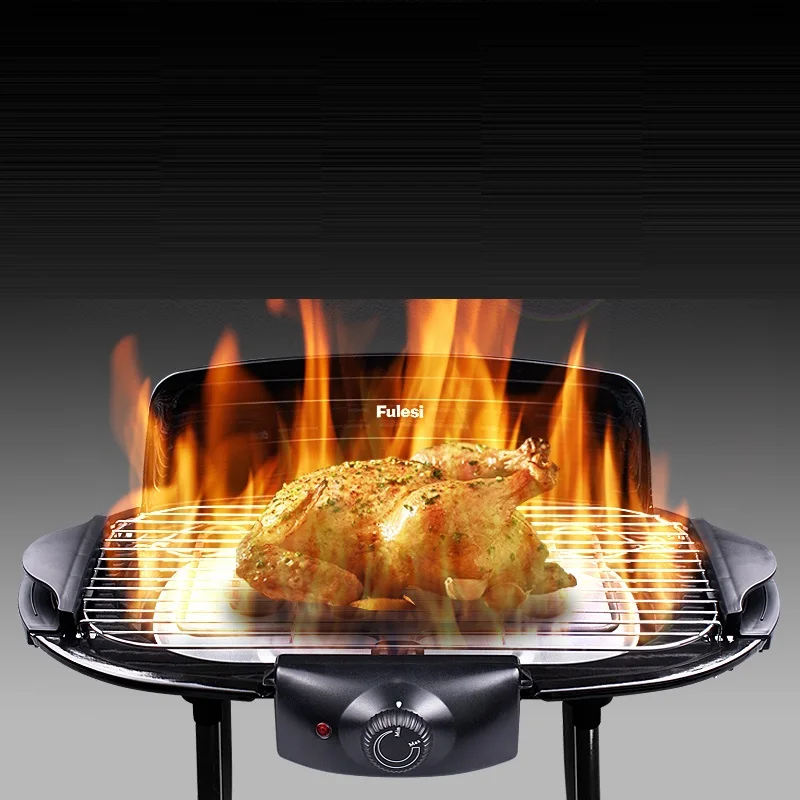 Электрический бездымный гриль с духовкой штатив стойка съемная полка для