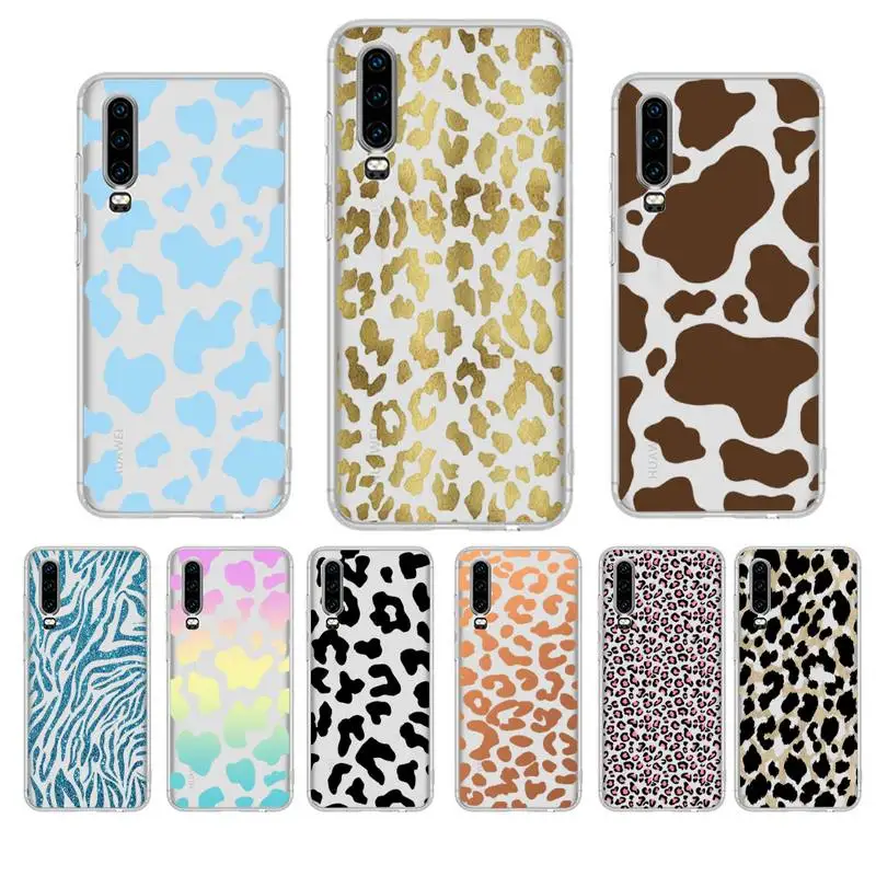 

Zebra Leopard Cow Phone Case For Huawei P20 P30 Pro P40 lite Mate 20lite for Y5 Y6 Honor 8X 10 Capa