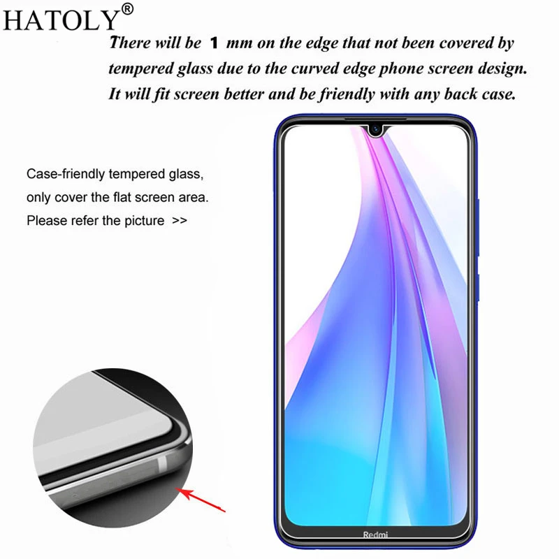 2 uds. Para Xiaomi Redmi Note 8T vidrio para Redmi Note 8T 8 7 vidrio templado Protector de pantalla para Xiaomi Redmi Note 3 Pro-2