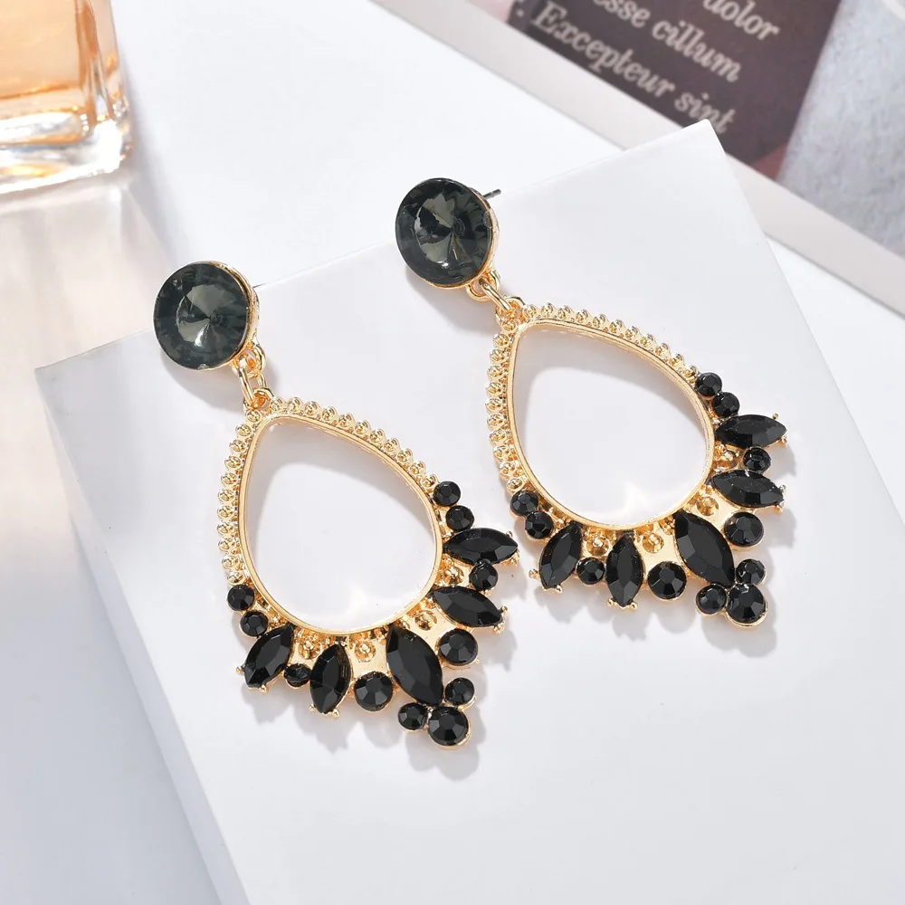 Новинка 2020 большие геометрические массивные серьги Роскошные блестящие