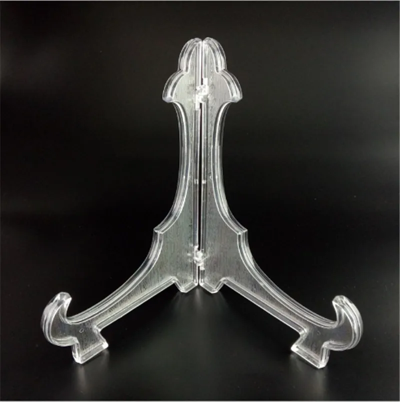 1 шт. прозрачные пластиковые мольберты держатели для тарелок стеллаж фоторамка