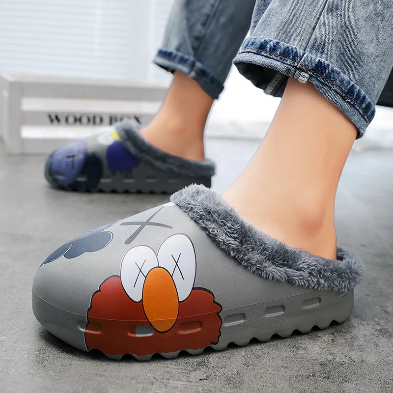 2021 зимние короткие плюшевые домашние тапочки из хлопка женская домашняя обувь