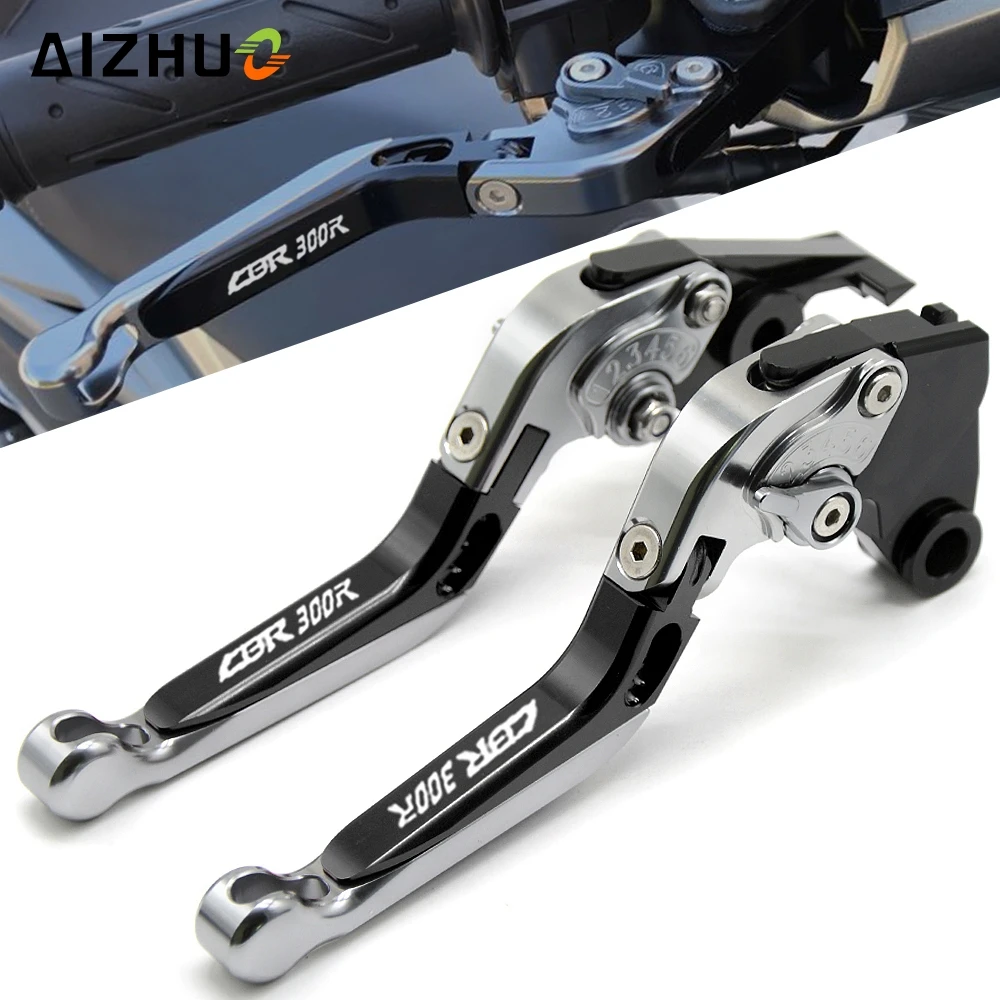 

CNC Adjustable Folding Extendable Motorcycle Brake Clutch Levers FOR HONDA CBR300R CBR300 R CBR 300 R CBR 300R CB300F 2014-2018