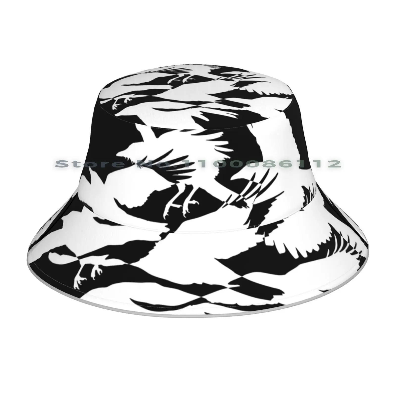 Летающая Панама с силуэтом ворон шляпа от солнца вороны убийца флок мафия птицы