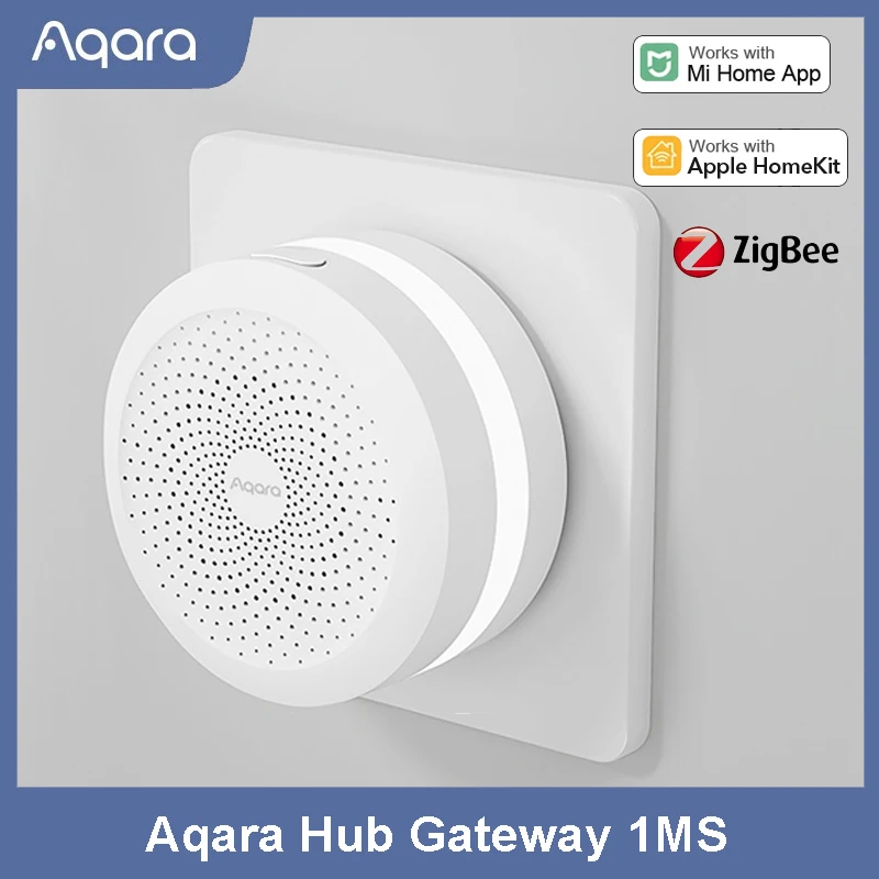 

2021 новейший Aqara M1S Zigbee концентратор шлюз с RGB Led Ночной светильник Zigbee 3,0 приложение умный пульт дистанционного управления работа для Mijia APP ...