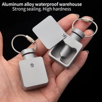 aluminum alloy waterproof sealed bin pill separator pill cutter doubles as a pill box easy to carry edc