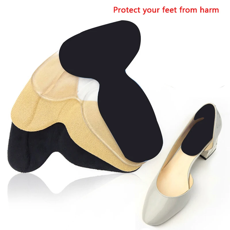 

2019 New 1 Pair/2 Pairs Female Strip Heel Stick High-heeled Shoes Posted Thickening Silica Gel Shoes Rearfoot Sticker For Women