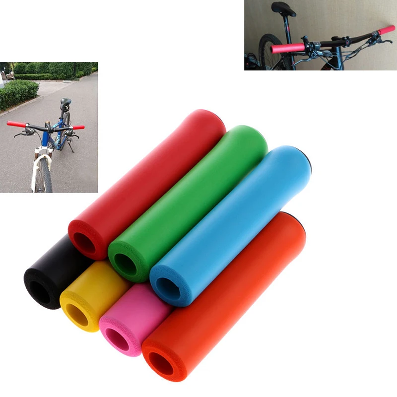 1 пара велосипедная рукоятка руль Защитная крышка противоскользящая амортизирующая Mtb Очень легкий велосипед силиконовый материал рукояток
