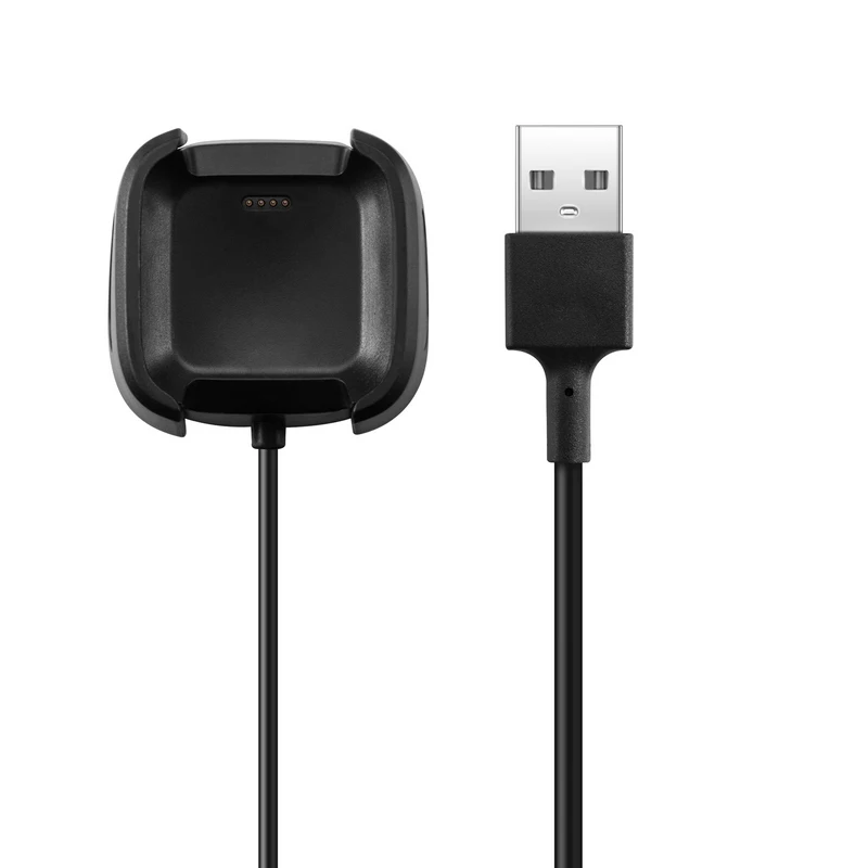 

Black USB Cable Replacement For Fitbit Versa 2 Smart Watch Stand Accessories Magnetic Multiple Protection Charging Dock Station
