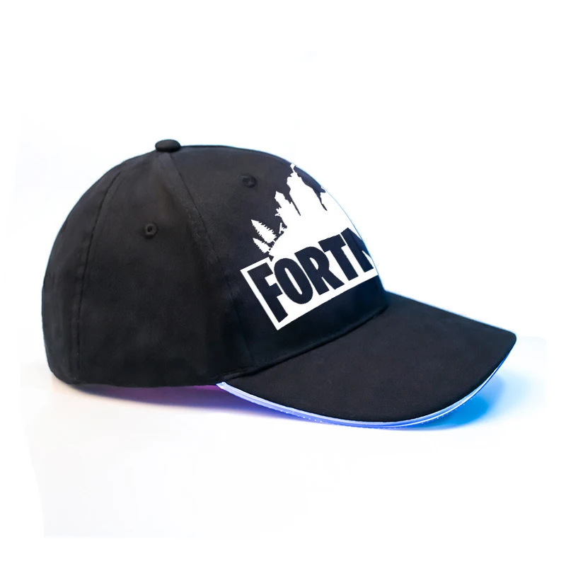 Игровая Кепка Fortnites esports светящаяся бейсболка оптоволоконная многоцветный