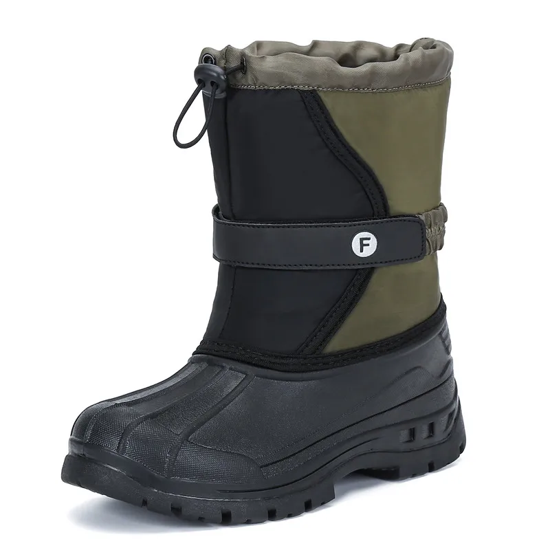 Детские ботильоны на меху теплые зимние ботинки плоской платформе для мальчиков