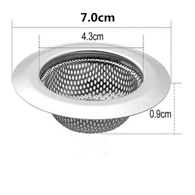 

Stainless Steel Floor Drain Kitchen Food Slag Bathroom Mesh Sink Filter With Dense Mesh can be used in kitchens bathrooms